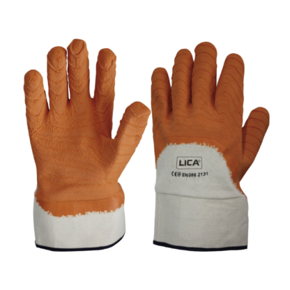 Guante de lona revestido de hule latex. Mod. GLLATPS-10