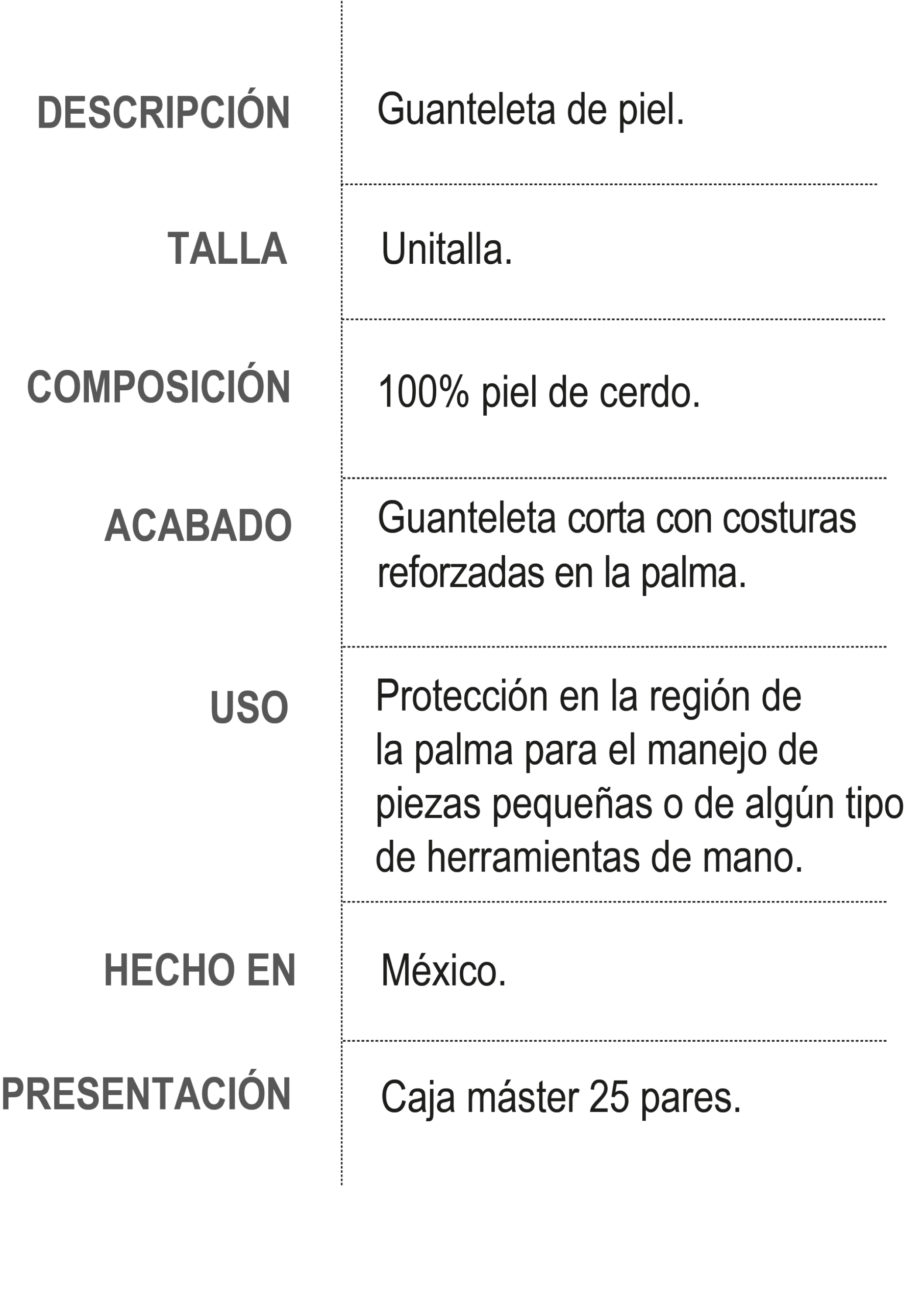 Información de Producto