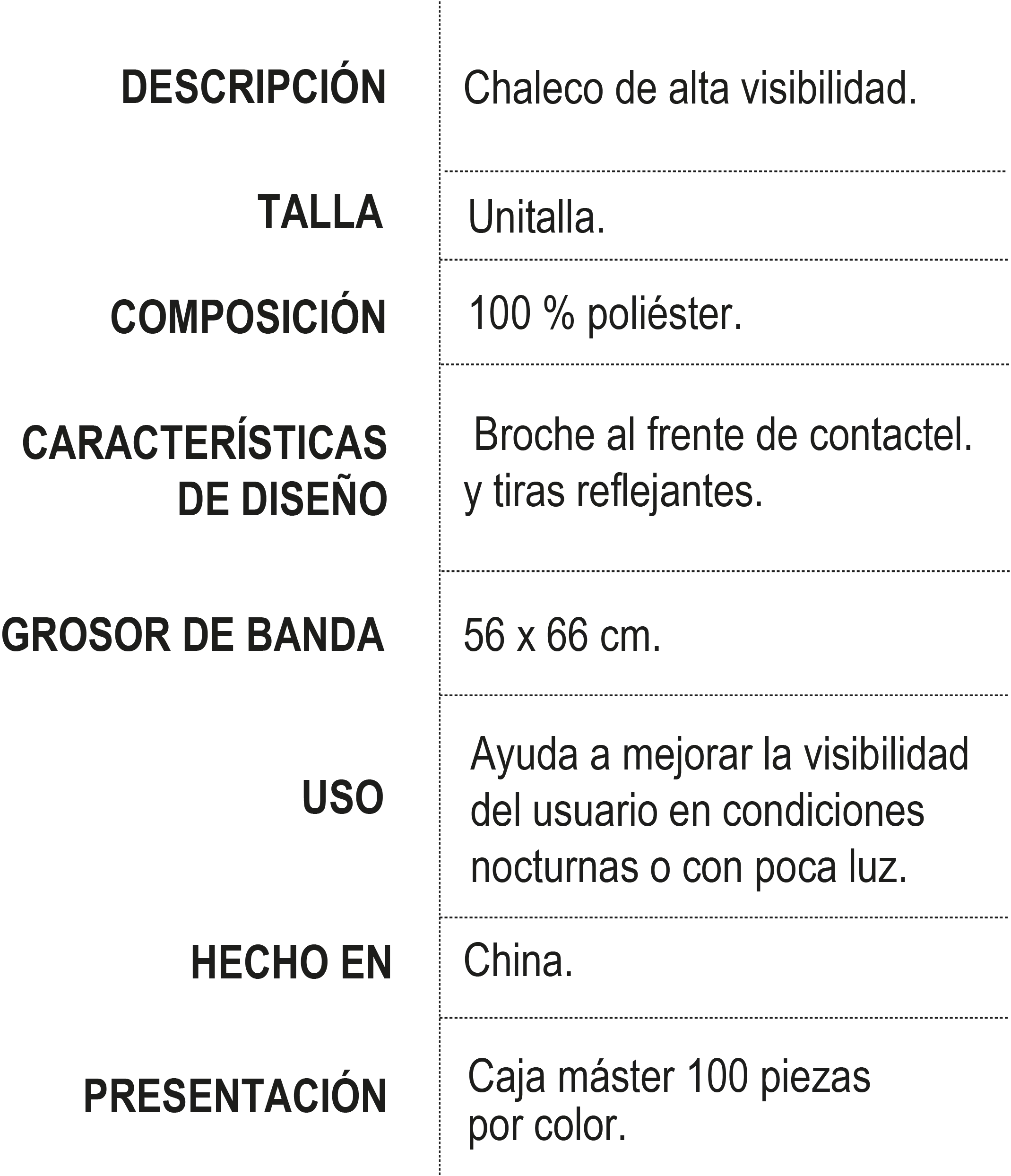 Información de Producto