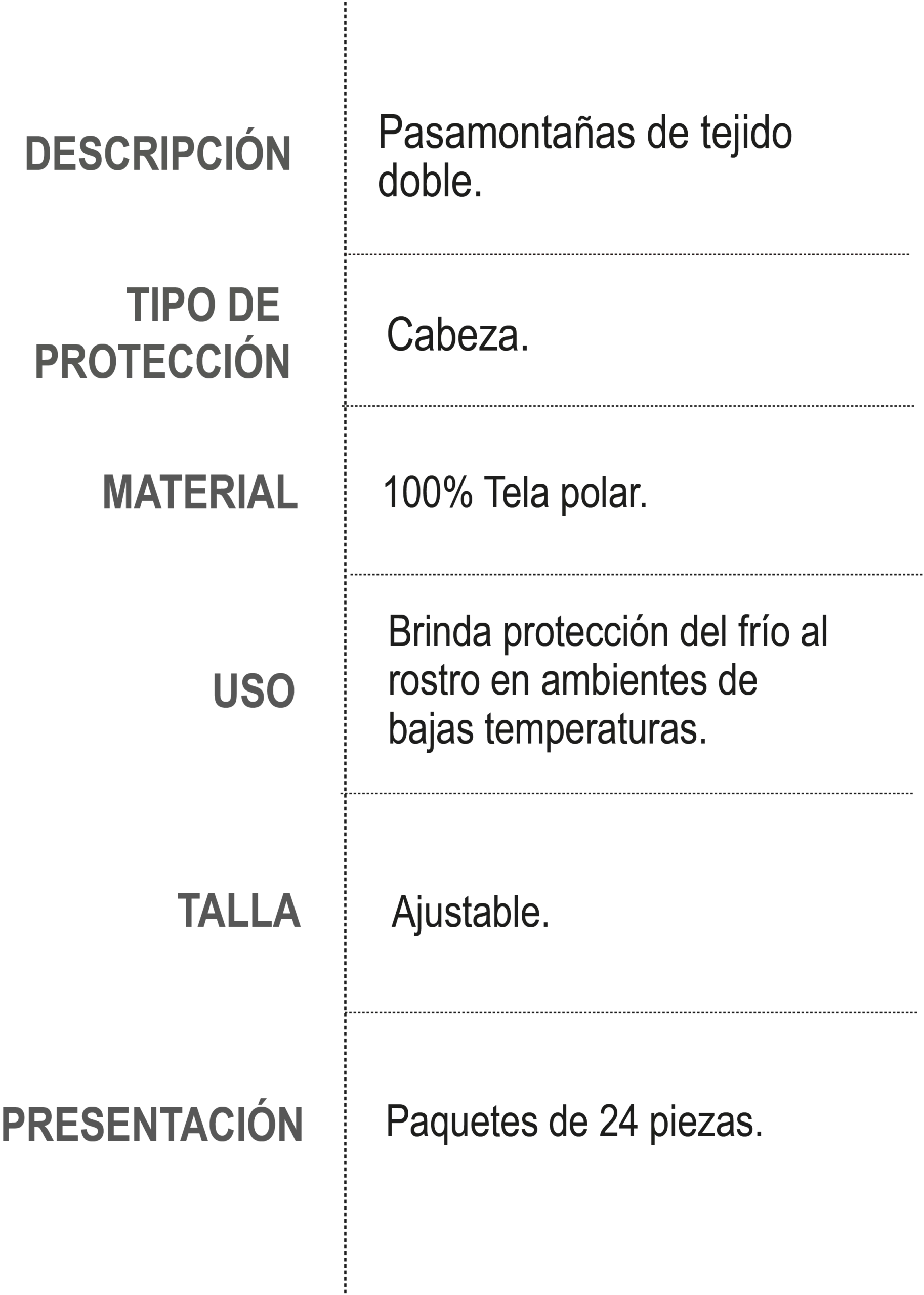 Información de Producto